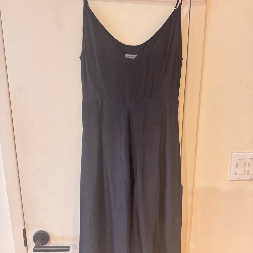 Calvin Klein Elegant Black Sleeveless Dress size M